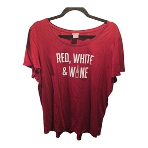Chico's Zynergy Sz. Xlarge Red "Wine" Tshirt